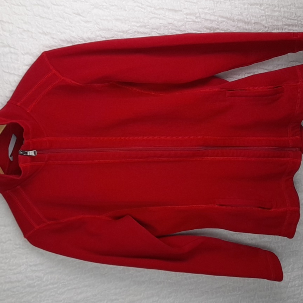 Cutter and Buck Women Full Zipped Sweater Large Red 195